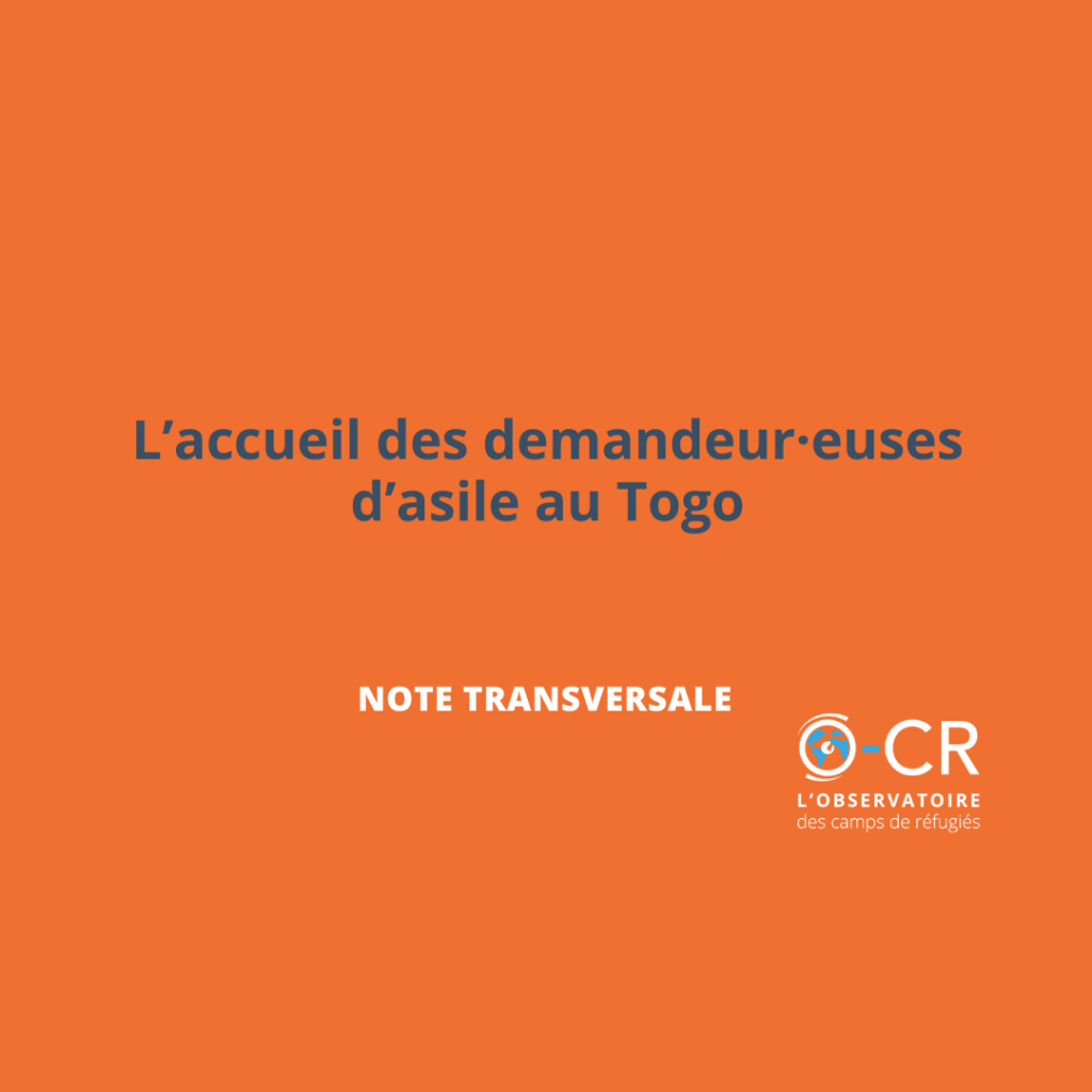Laccueil des demandeur·euses dasile au Togo